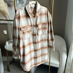 Plaid Shacket Jacket/Coat